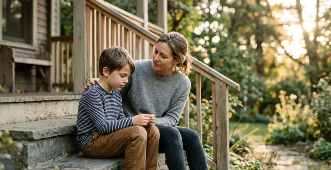 Parent and child navigating life's challenges together with emotional connection and support