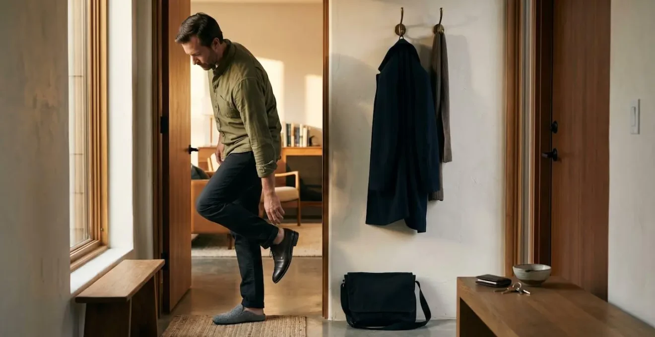 Environmental scene depicting the psychological transition zone between work and home life